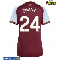 Aston Villa Amadou Onana #24 Heimtrikot Frauen 2025-26 Kurzarm